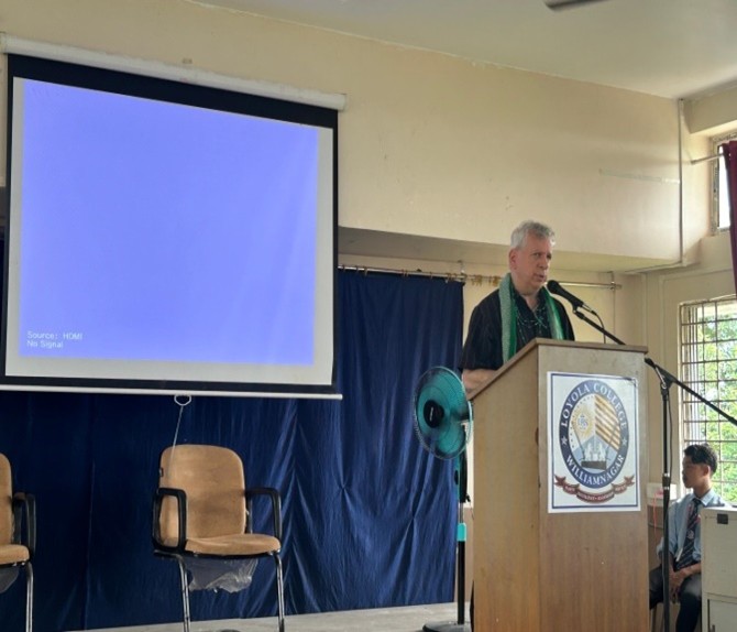 Prof. William Westerman delivering the keynote address