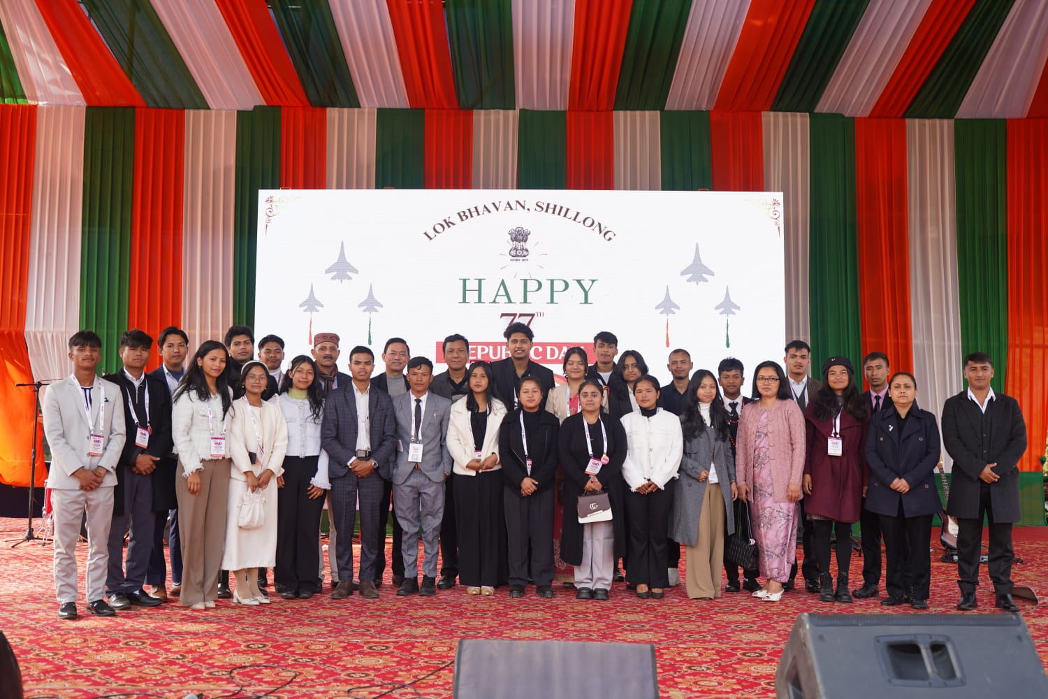 Ms Dilkame Frassylyn N Marak at the At Home Programme in Lok Bhavan, Meghalaya